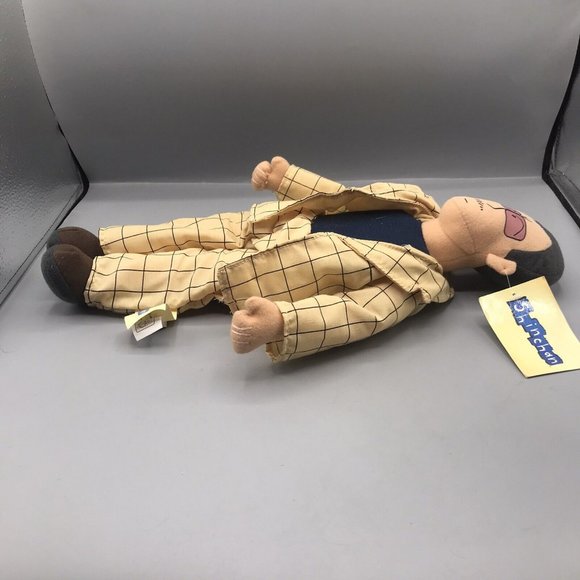 Vintage Toy Network Shin Chan Principal Ench Anime Plush Doll RARE HTF EUC - Picture 4 of 6